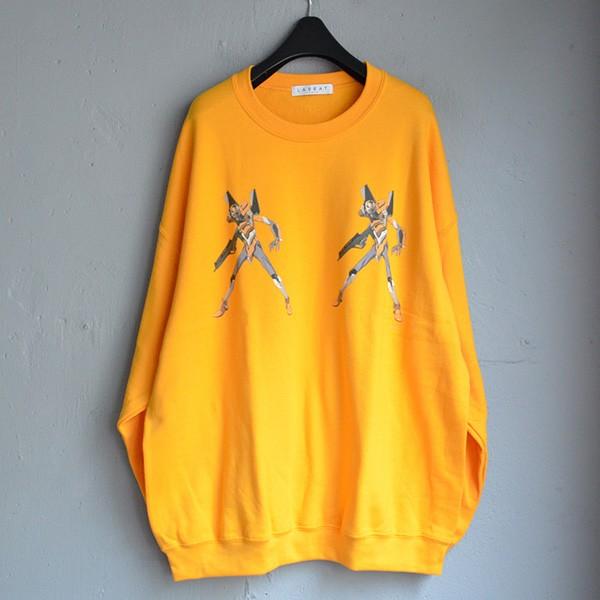 【LABRAT×EVANGELION×YAR】クルースウェット ：零号機/オレンジ