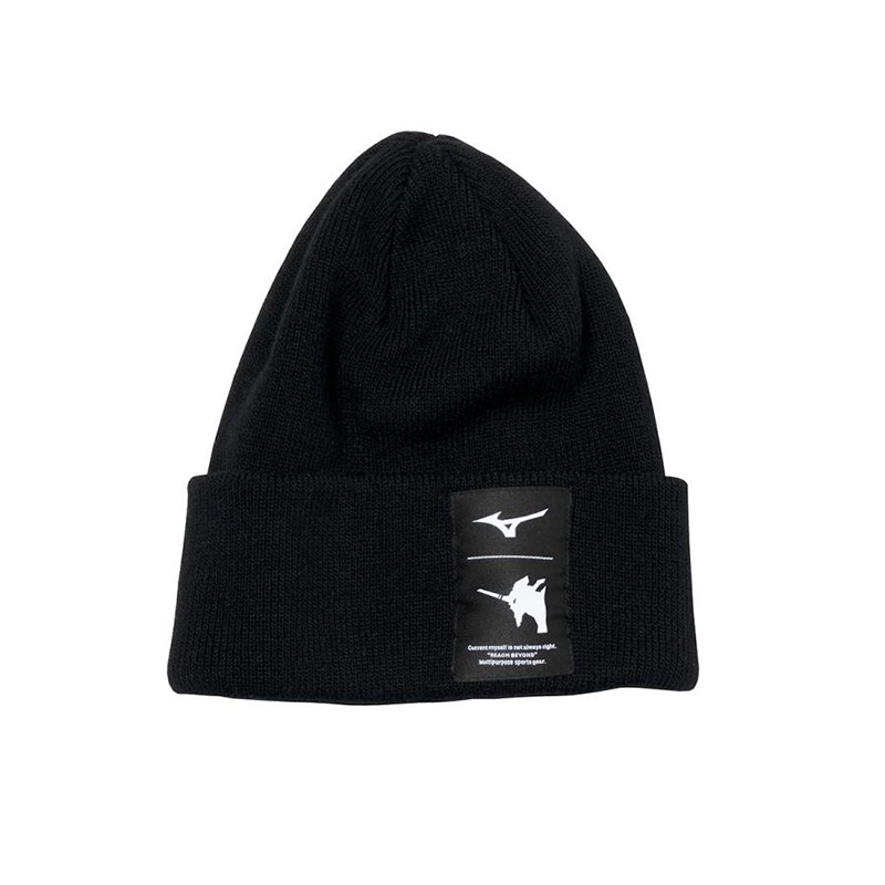 【ミズノ】エヴァンゲリオン 発熱素材ブレスサーモニットキャップ/ブラック