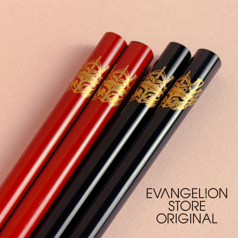 EVA STORE オリジナル 加波次吉漆器店 EVANGELION30周年 輪島漆塗夫婦箸