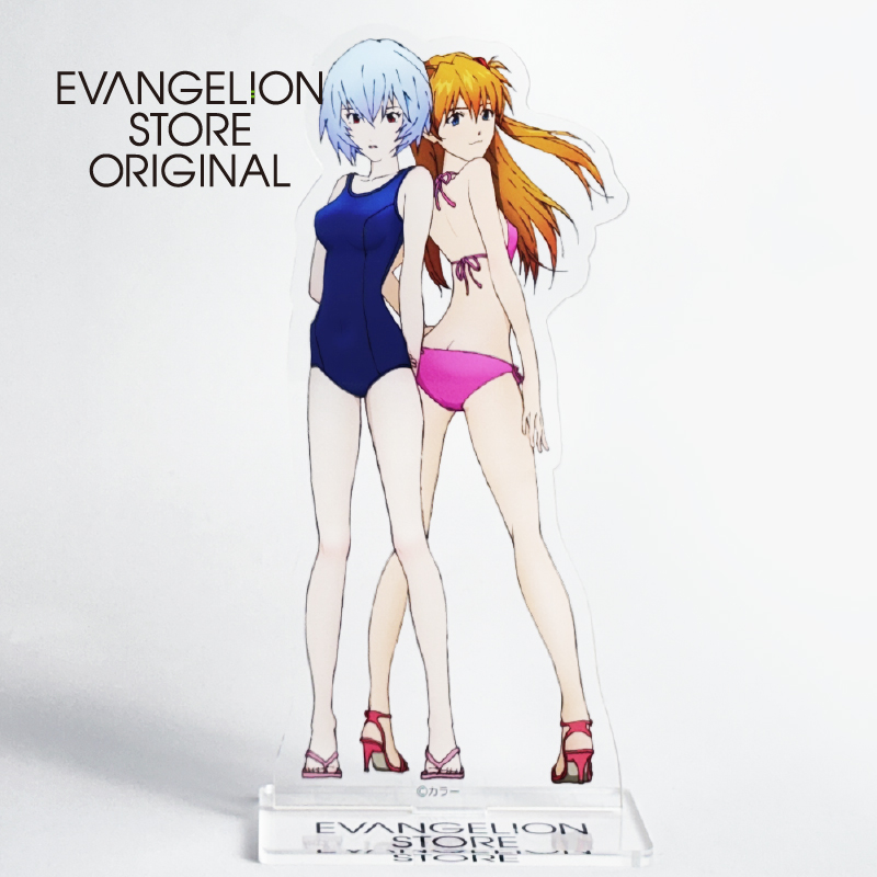 EVA STORE 20周年記念 思い出のイラストアクリルスタンド（2011年レイ＆アスカ水着） [お届け予定：2025年12月中旬]