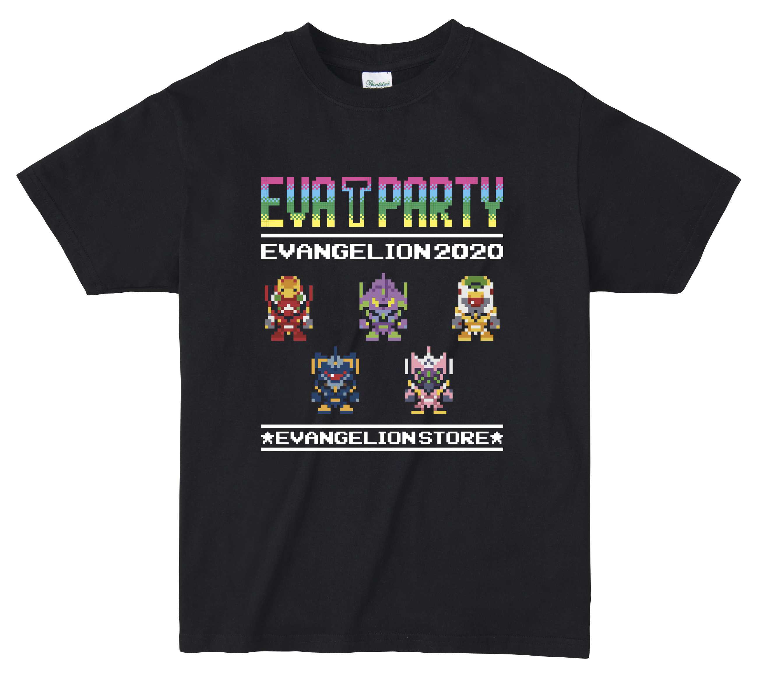 【EVATPARTY2020】ピクセルアーツ ロゴT（機体）/ブラック