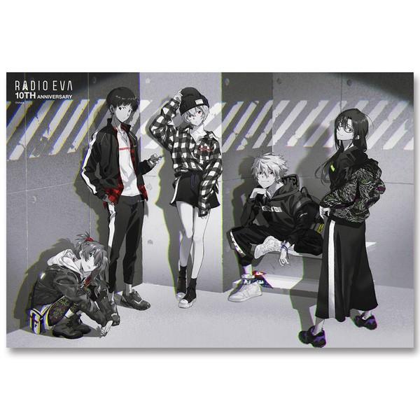 【受注生産品】RADIO EVA 587 EVA Canvas Art (illustration)/RADIO EVA 10TH ANNIVERSARY:2nd/モノクロ