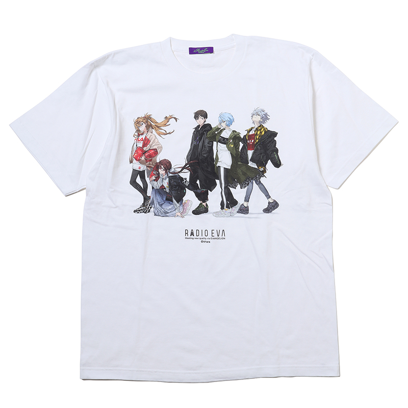 RADIO EVA 688c RADIO EVA Illustration T-Shirt (Mai Yoneyama)/ホワイト