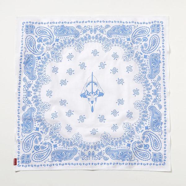 RADIO EVA 752 EVA-01 PAISLEYS BANDANA/WHITE×LIGHT BLUE