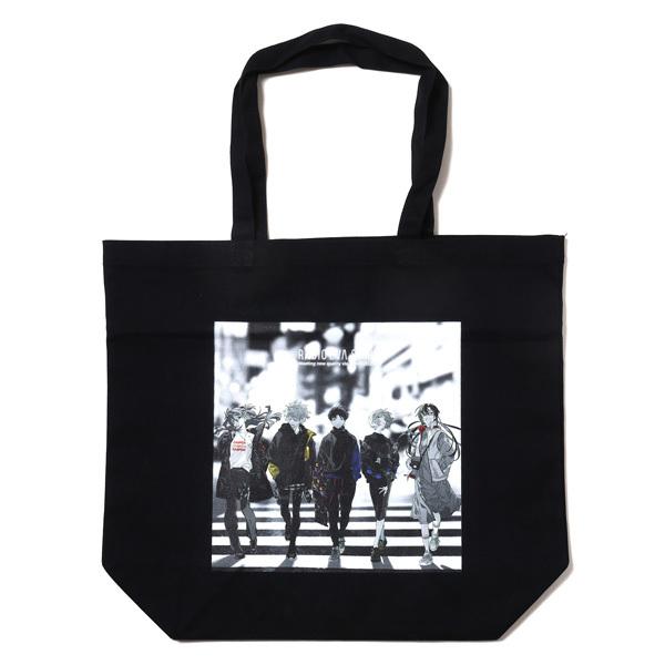 RADIO EVA 768 RADIO EVA Illustration Tote Bag β（Mai Yoneyama）/BLACK