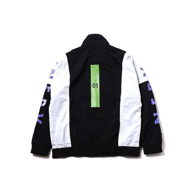 RADIO EVA 591 EVANGELION SWITCHING NYLON JACKET/ブラック×パープル×グリーン(01)