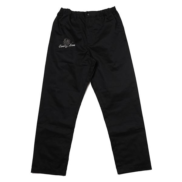 RADIO EVA 824 EVA-01 Flower Embroidery PANTS BLACK EDITION