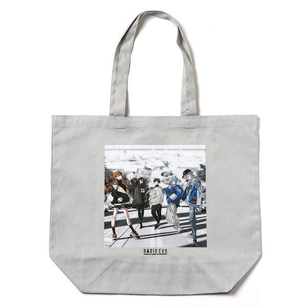 RADIO EVA 889 RADIO EVA Illustration Tote Bag α（Mai Yoneyama）/LIGHT GRAY（COLOR）