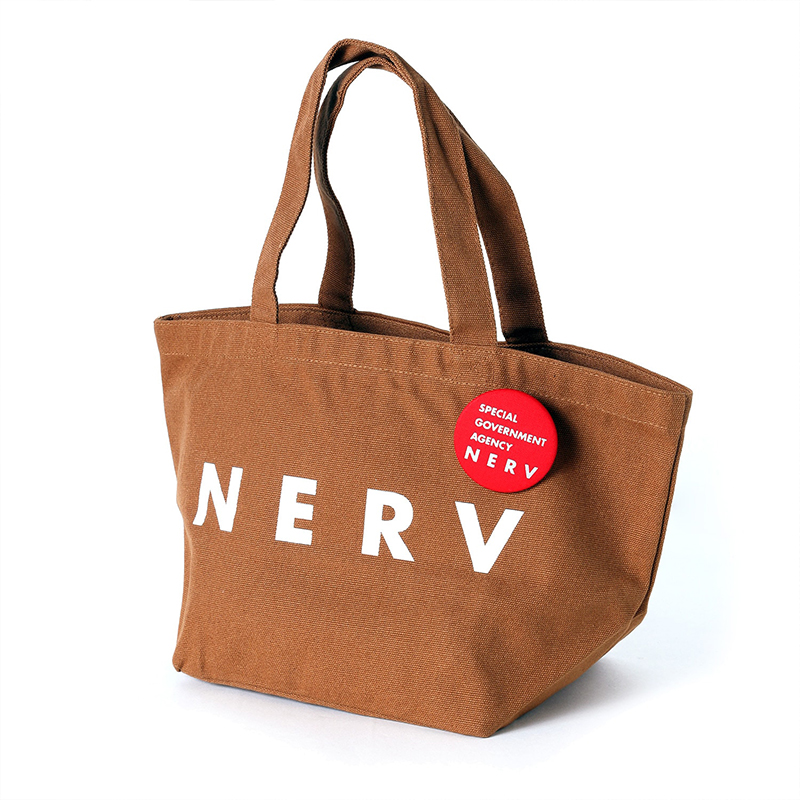 RADIO EVA A001 NERV Shin Lunch Bag/BROWN×WHITE