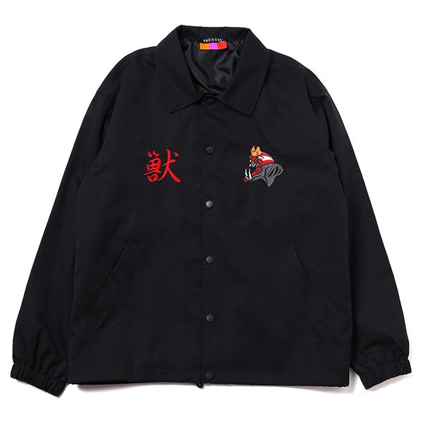RADIO EVA A053 THE BEAST EMBROIDERY COACH JACKET/BLACK（COLOR）
