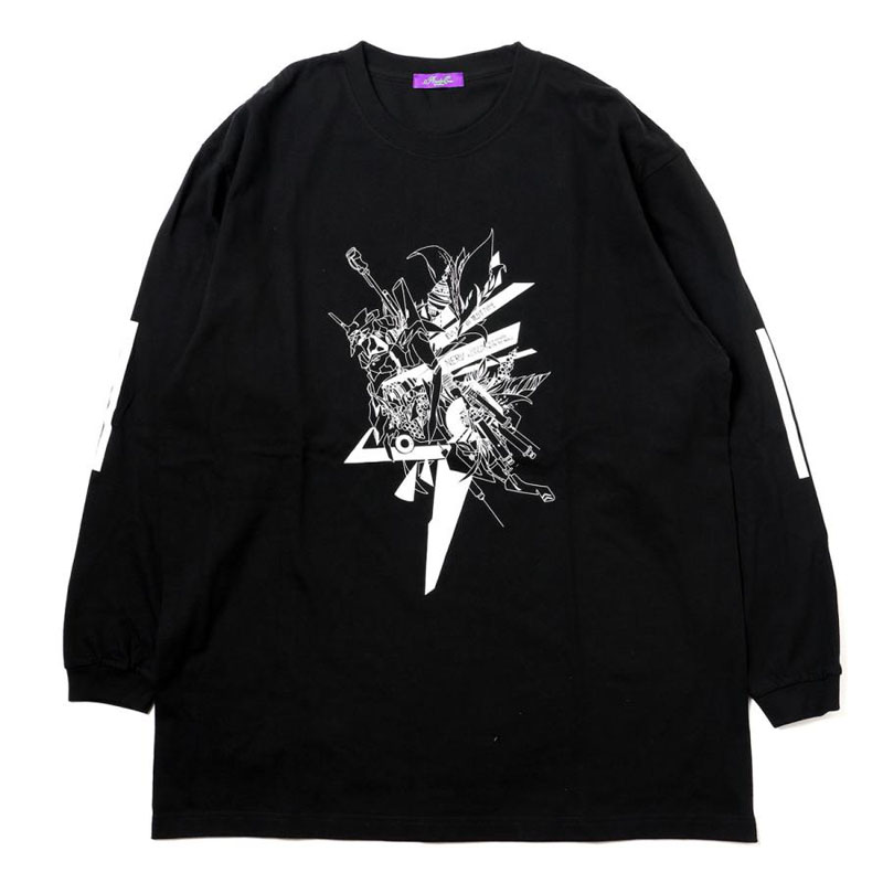 RADIO EVA A052 Abstract EVANGELION Solid Cutsew （KENTA KAKIKAWA）/BLACK（初号機）