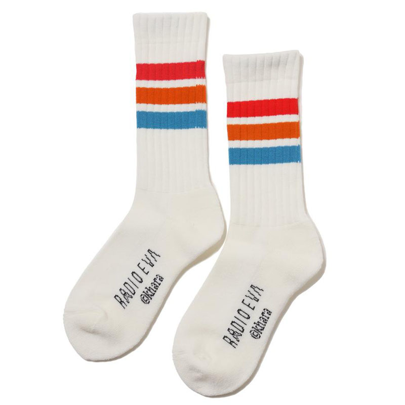 RADIO EVA A059 EVANGELION SOCKS β/WHITE（EVANGELION）