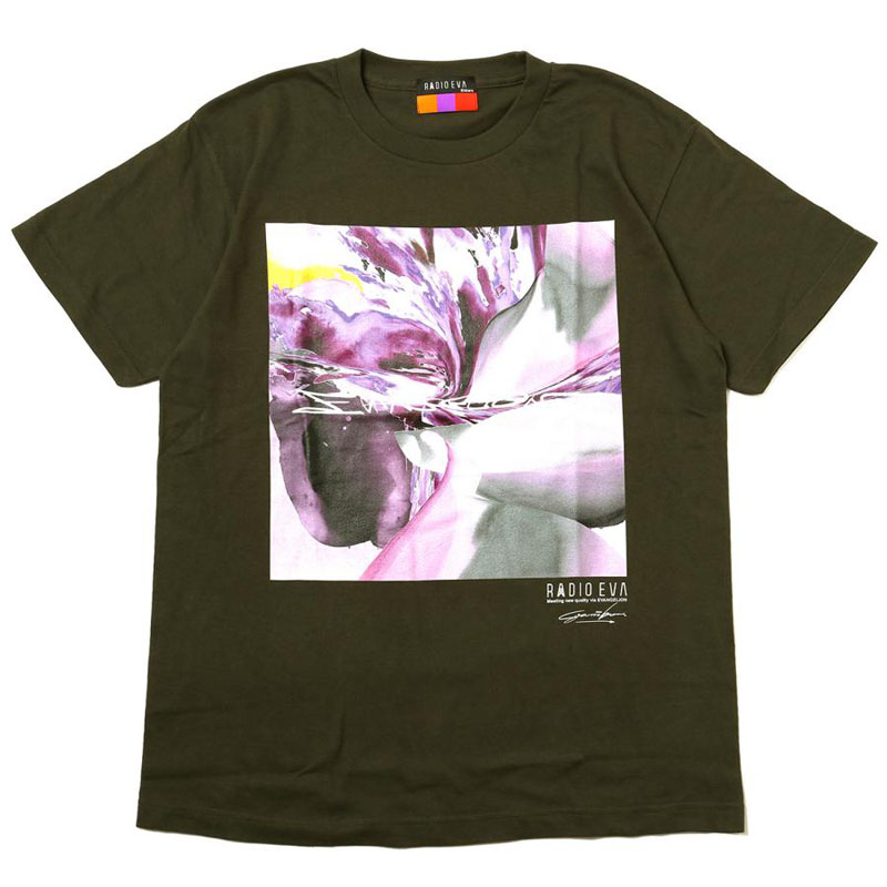 RADIO EVA A067 EVANGELION Painting T-Shirt by Cigarette-burns/OLIVE（EVA-08）