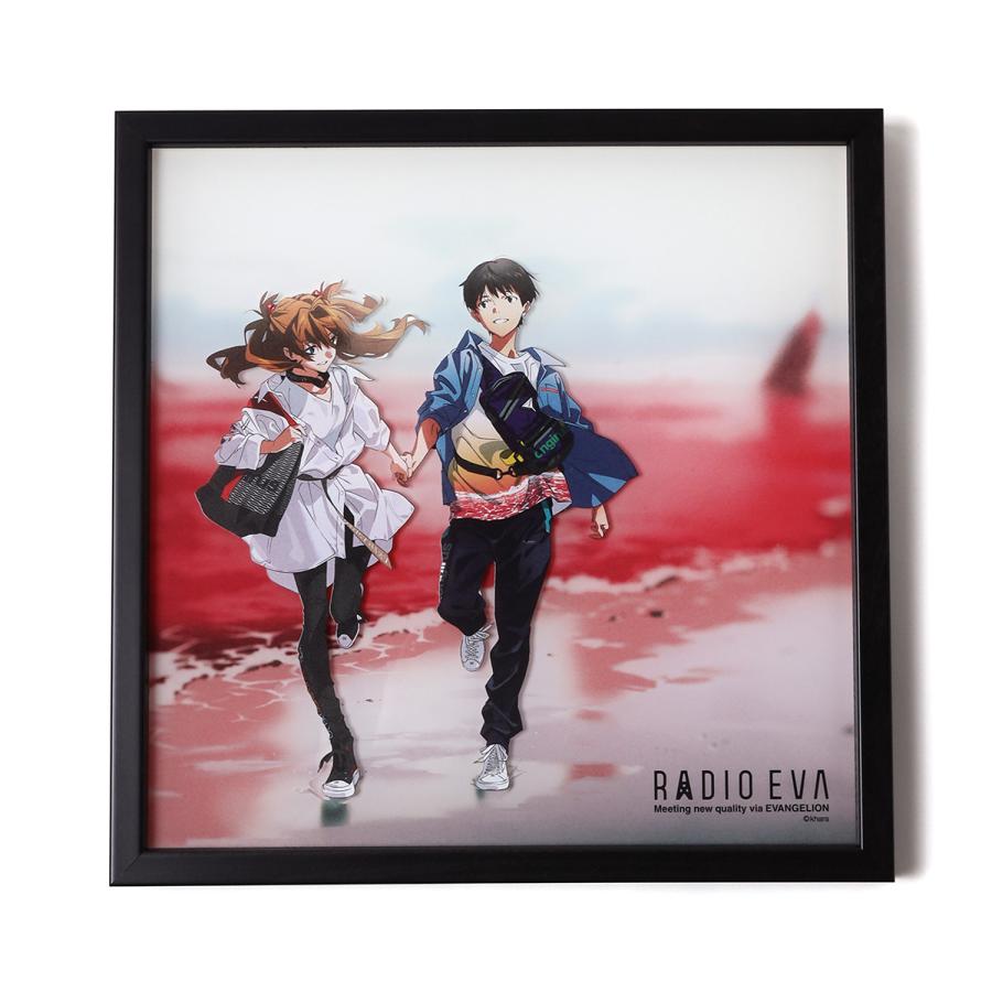 【受注生産品】RADIO EVA A077 EVANGELION Acrylic Art β/シンジ&アスカ (EVANGELION Millennials)