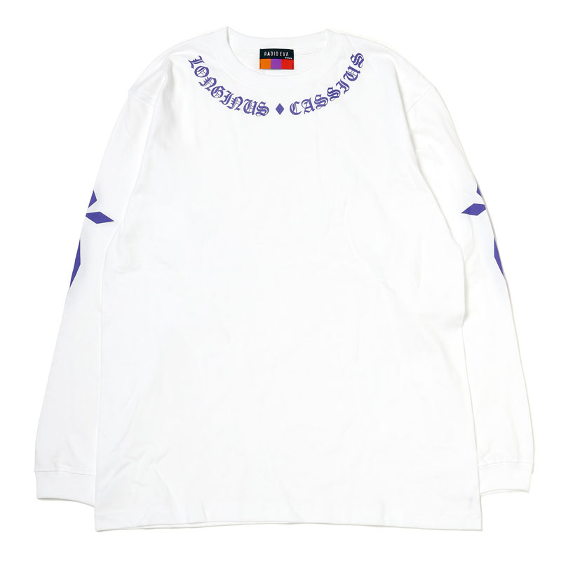 RADIO EVA A084 LONGINUS・CASSIUS BLACKLETTER Cutsew/WHITE×PURPLE