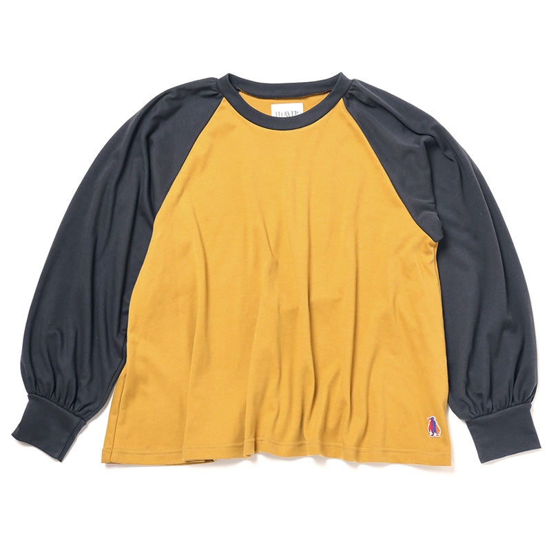 【FLOWER by RADIO EVA 059】PENPEN Raglan Cutsew/MUSTARD