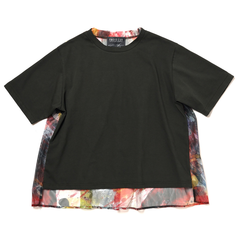RADIO EVA A093 EVANGELION Graffiti Sheer Shirt by Cigarette-burns/OLIVE（EVA-02）