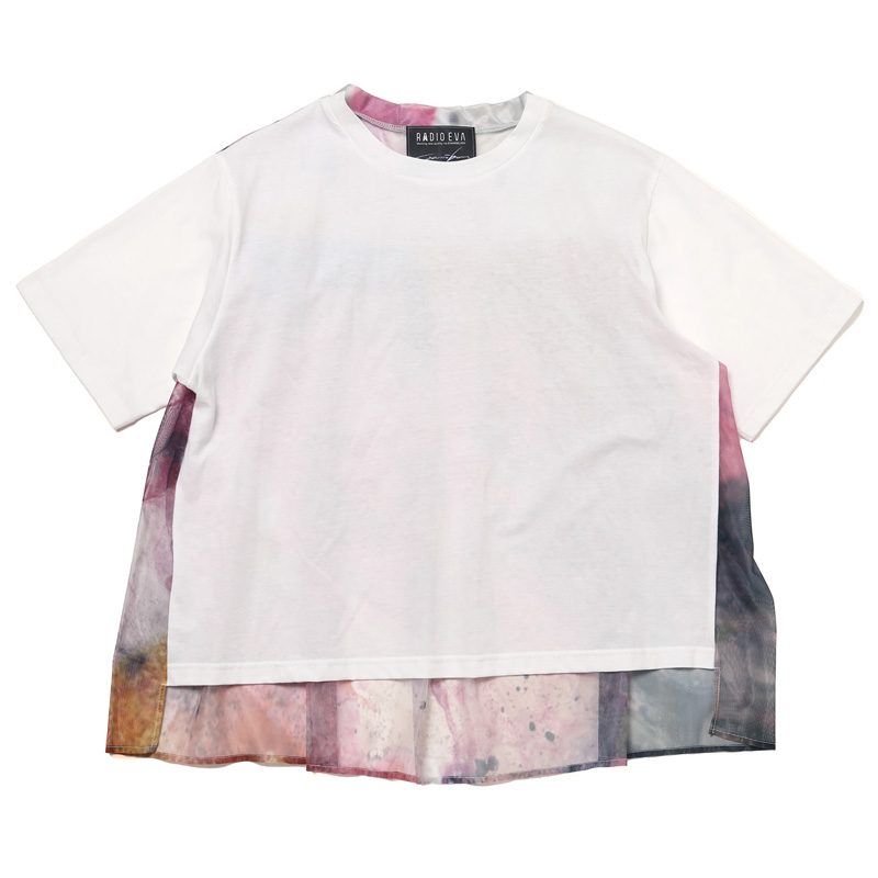 RADIO EVA A093 EVANGELION Graffiti Sheer Shirt by Cigarette-burns/WHITE（EVA-08）