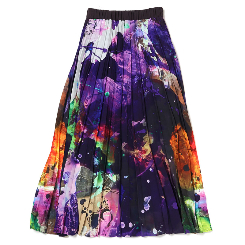 RADIO EVA A094 EVANGELION Graffiti Pleated Skirt by Cigarette-burns/PURPLE（EVA-01）
