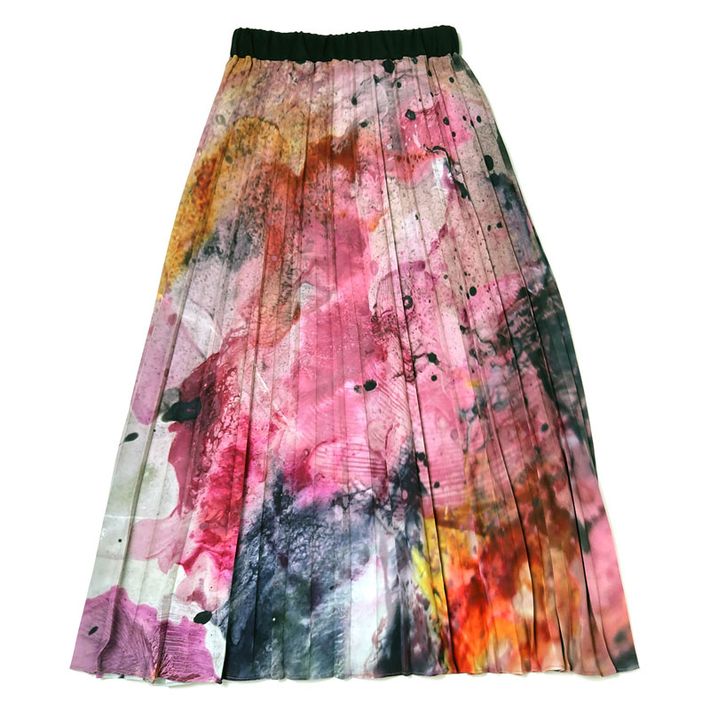 RADIO EVA A094 EVANGELION Graffiti Pleated Skirt by Cigarette-burns/PINK（EVA-08）