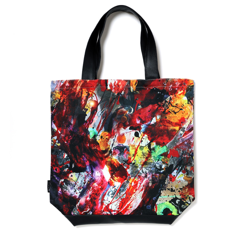 RADIO EVA A095 EVANGELION Graffiti Tote Bag by Cigarette-burns/RED（EVA-02）