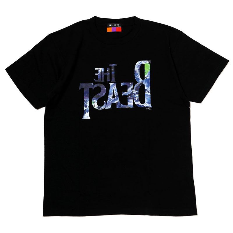 RADIO EVA A096 THE BEAST Graffiti T-Shirt by Cigarette-burns/BLACK（EVA-01）