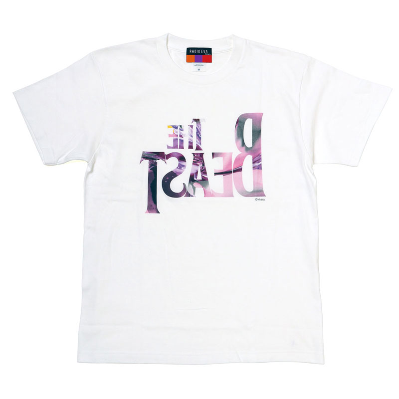 RADIO EVA A096 THE BEAST Graffiti T-Shirt by Cigarette-burns/WHITE（EVA-08）
