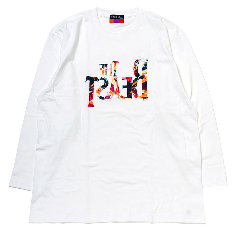 RADIO EVA A097 THE BEAST Graffiti Cutsew by Cigarette-burns/WHITE（EVA-02）