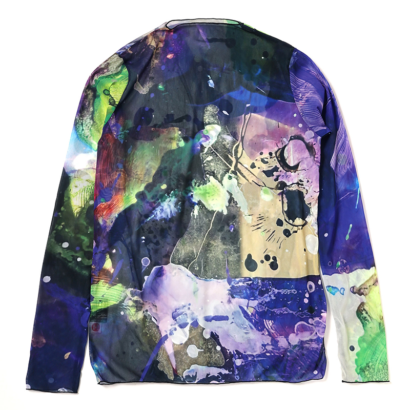 RADIO EVA A129 EVANGELION Graffiti Sheer Cutsew by Cigarette-burns/PURPLE(EVA-01)