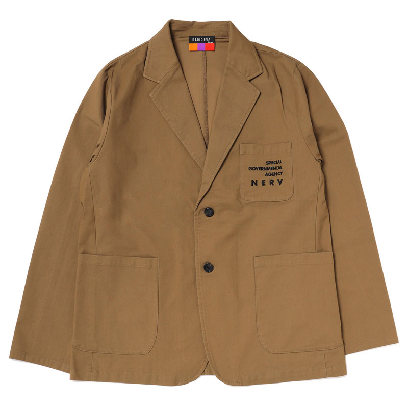 RADIO EVA 142 NERV Embroidery Tailored Jacket/BEIGE