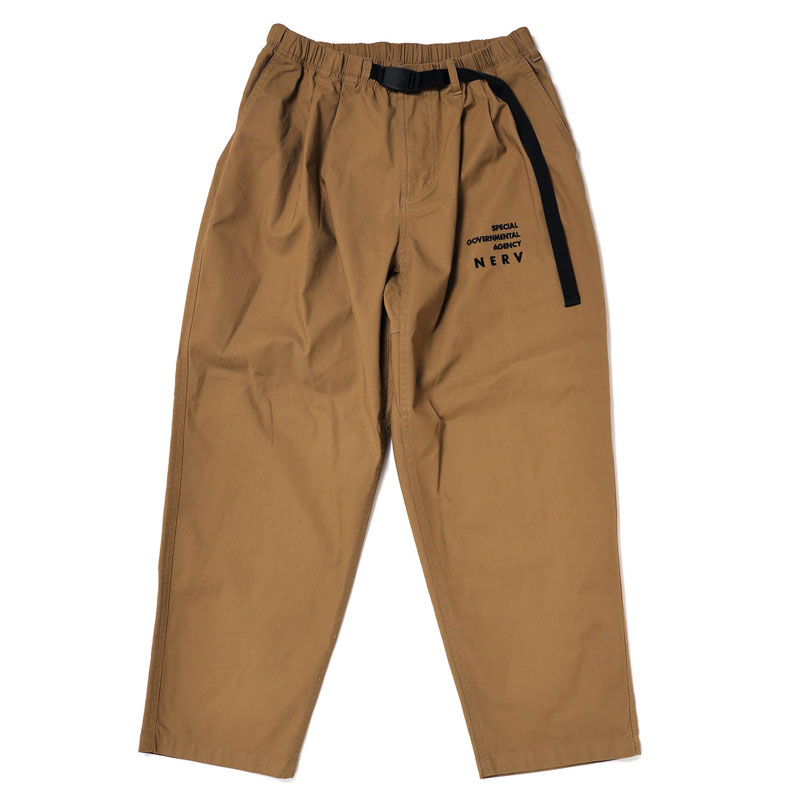 RADIO EVA 143 NERV Embroidery Tapered Pants/BEIGE