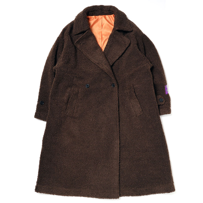 RADIO EVA A146 EVANGELION BOA CHESTERFIELD COAT/BROWN
