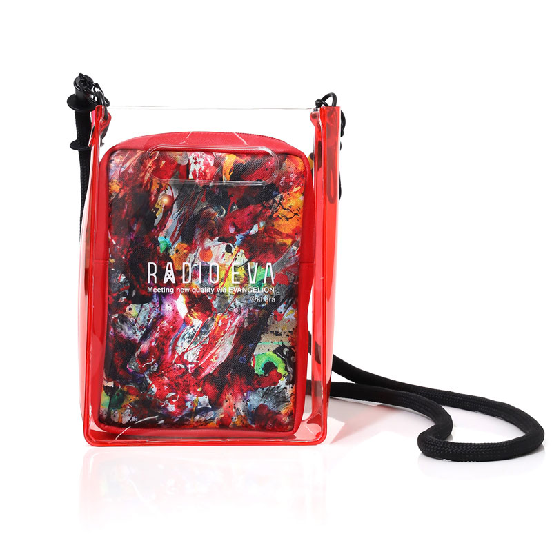 RADIO EVA A178 RADIO EVA PVC Tote Bag/RED（Cigarette-burns）