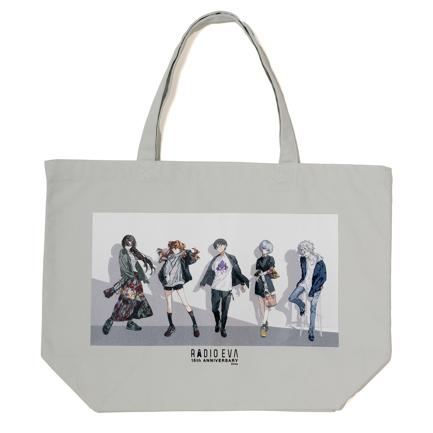 RADIO EVA Illustration Tote Bag δ（Mai Yoneyama）/GRAY(COLOR)