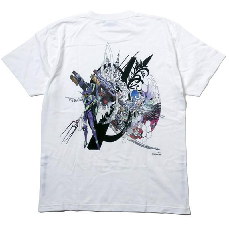 RADIO EVA A303 Abstract EVANGELION T-Shirt β（KENTA KAKIKAWA）/WHITE（EVA-01 β）