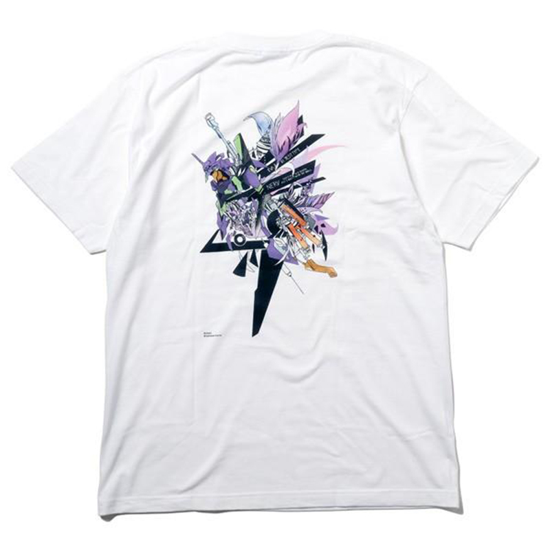 RADIO EVA A303 Abstract EVANGELION T-Shirt β（KENTA KAKIKAWA）/WHITE（EVA-01）