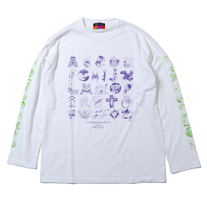 RADIO EVA 472 TYPOGRAPHY OF EVA CUTSEW/ホワイト（初号機）