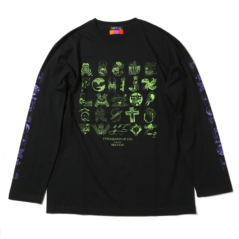 RADIO EVA 472 TYPOGRAPHY OF EVA CUTSEW/ブラック（初号機）