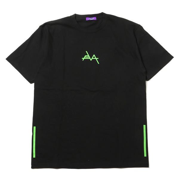 RADIO EVA 625 EVANGELION Solid Line Logo T-Shirt/ブラック