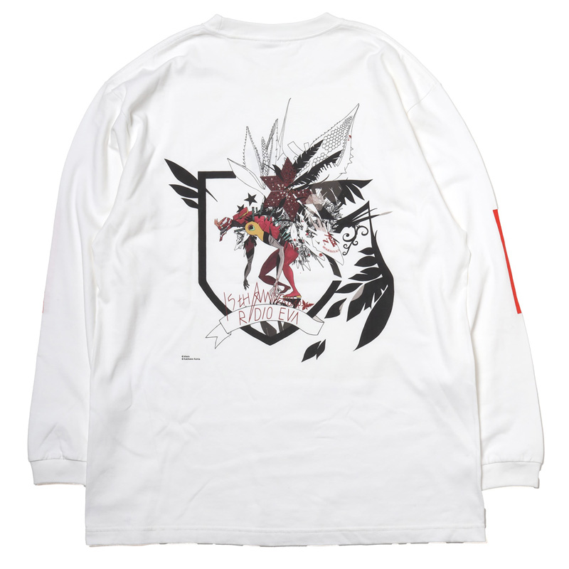 RADIO EVA 704i Abstract EVANGELION Cutsew (KENTA KAKIKAWA)/2号機 THE BEAST （ホワイト）