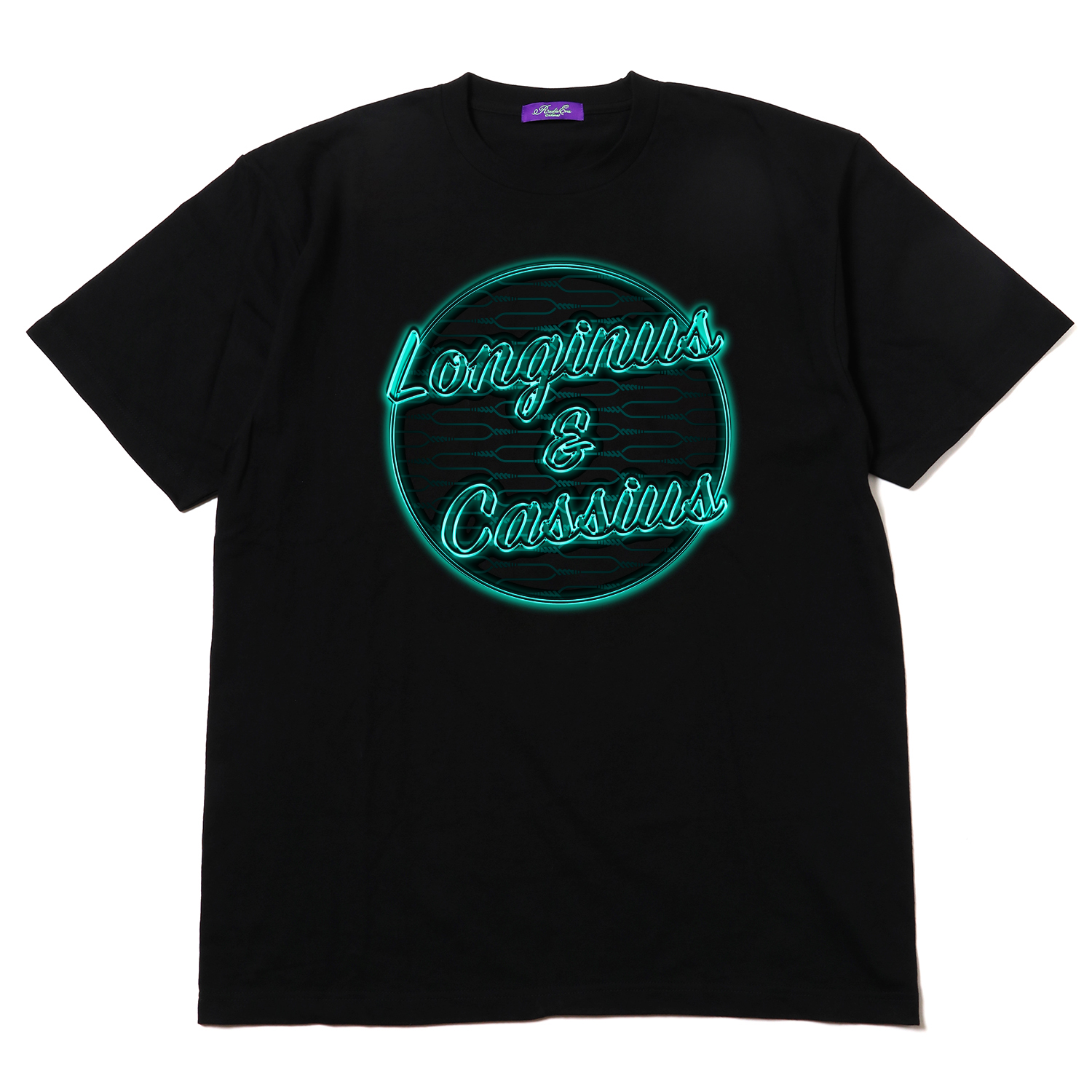 RADIO EVA 733 Longinus & Cassius Neon Sign T-Shirt/ブラック×グリーン
