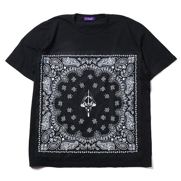 RADIO EVA 771 EVA-01 PAISLEYS BANDANA T-Shirt/BLACK×BLACK