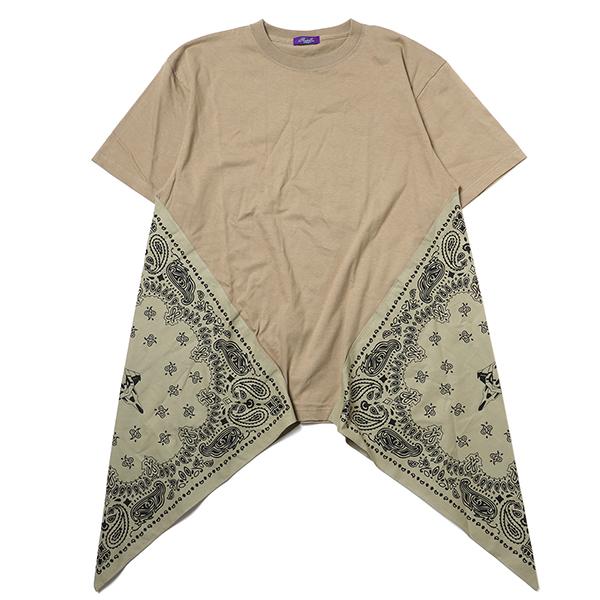 RADIO EVA 810 EVA-01 PAISLEYS BANDANNA BIG T-Shirt/SAND KHAKI
