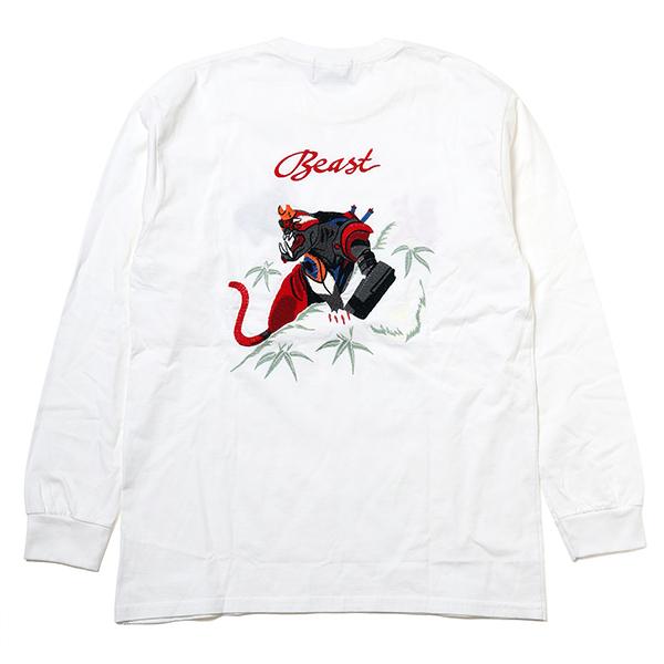 RADIO EVA 814 THE BEAST EMBROIDERY Cutsew/WHITE