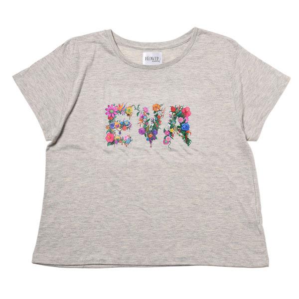 【FLOWER by RADIO EVA 050】EVA Jewel & Flower T-Shirt/OATMEAL