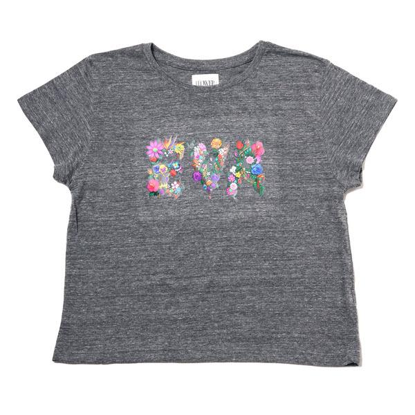 【FLOWER by RADIO EVA 050】EVA Jewel & Flower T-Shirt/GRAY