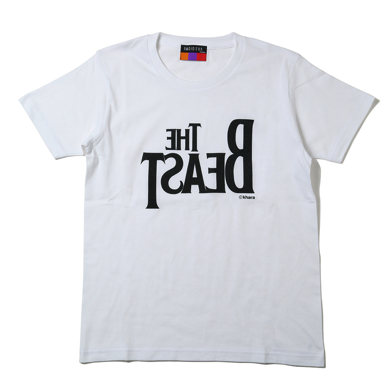 RADIO EVA A102 THE BEAST T-Shirt β/WHITE×BLACK