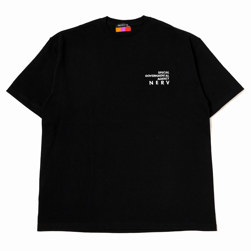 RADIO EVA A130 NERV Embroidery T-Shirt/BLACK