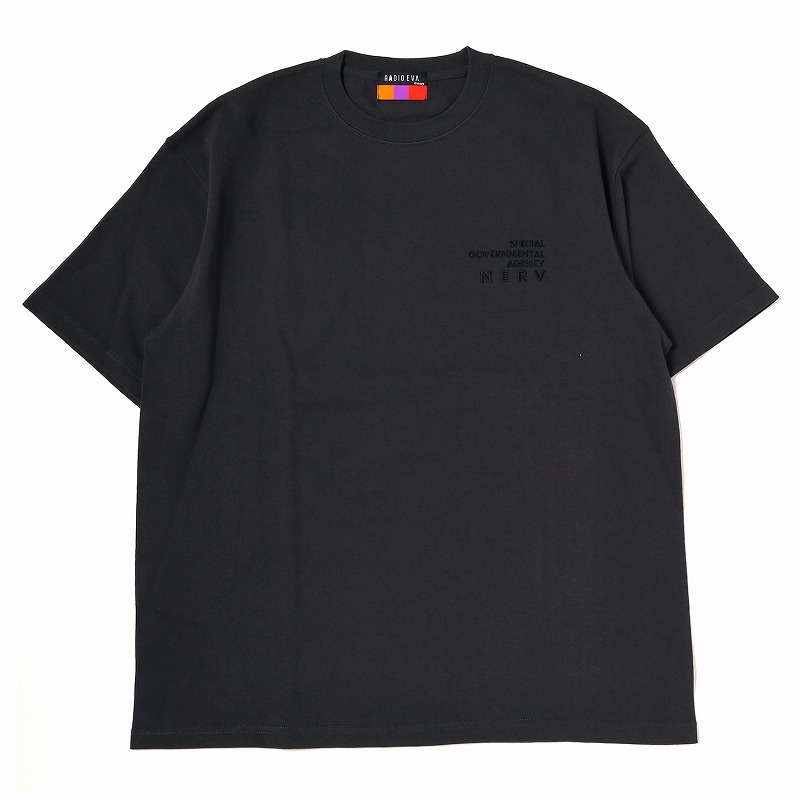 RADIO EVA A130 NERV Embroidery T-Shirt/CHARCOAL