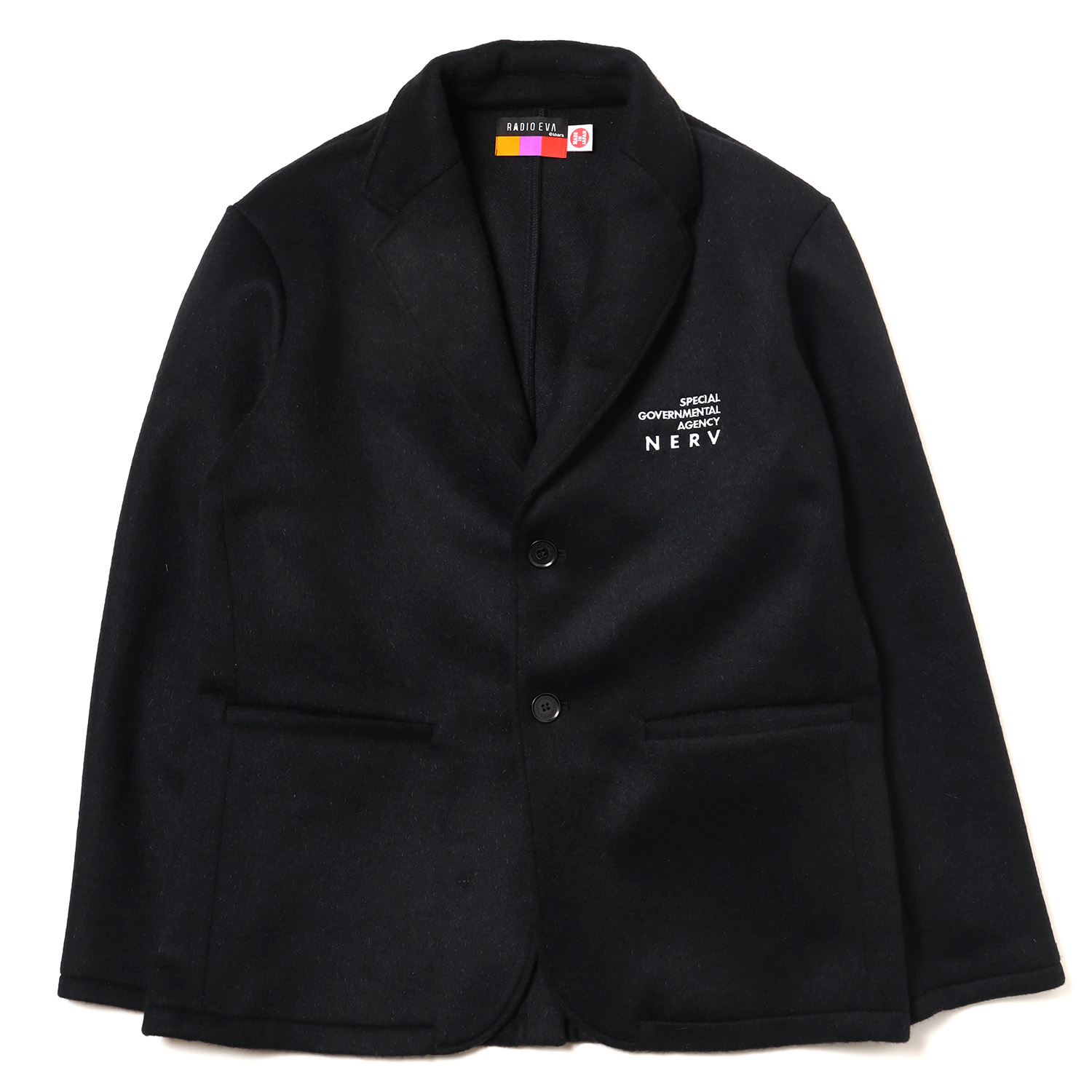 RADIO EVA A201 NERV Embroidery Wool Tailored Jacket/BLACK